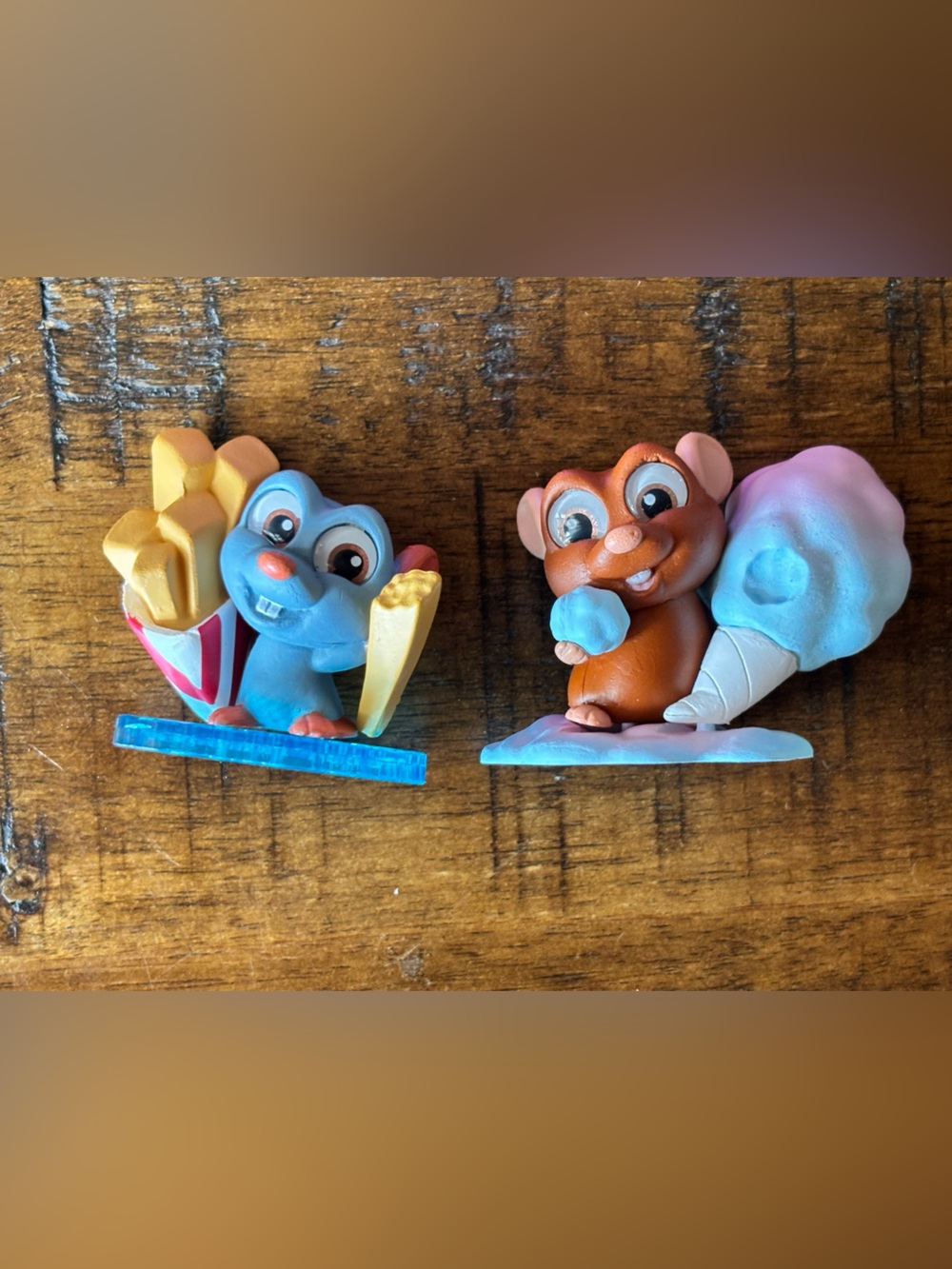 Disney Doorables Ticket To Fun Remy Emile Mouse Food Mini Figure Set of 2